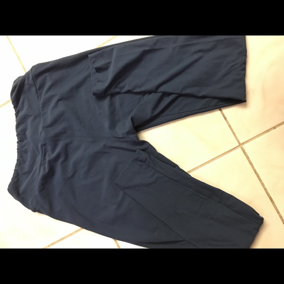 Lularoe OS solid blue leggings, like new! - Picture 6 of 8